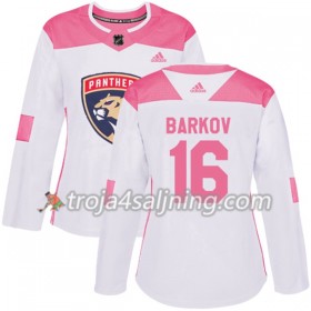 Florida Panthers tröja Aleksander Barkov 16 Vit 2017-2018 Adidas Rosa Fashion Authentic - Dame NHL Tröjor